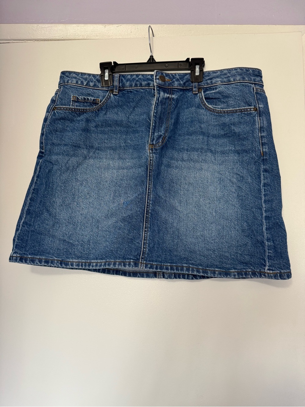 Classic Blue Denim Mini Skirt - Women